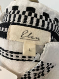 Elan White/Black Dress, L