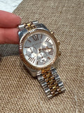 Michael Kors  Lexington Two Tone Watch with New Battery (will fit a small wrist)