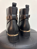 Calvin Klein Black Faux Leather Boots, 11