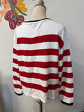 Talbots Red/White/Blue Sweater, L
