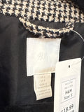 H&M Black Houndstooth Jacket, S