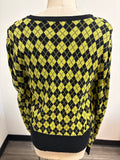 New York & Co Green/Black Sweater, XL