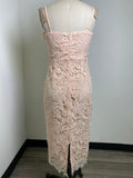 Champagne & Strawberry Pink Dress, M