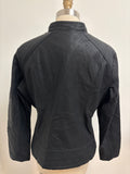 New Giolshon Black Faux Leather Jacket, L