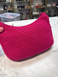 The Sak Pink Crochet Shoulder Bag, 9"x6"