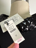New Retail $169 Talbots Black Dress, 12