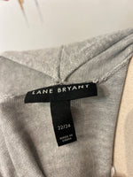 Lane Bryant Gray Longline Cardigan, 22/24