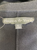 Preston & York Black Cardigan, XL