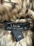 Lisa International Brown Vest, M Petite