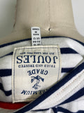 Joules White/Navy Stripe Top, 12