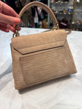 Furla Tan Leather 1927 Top Handle Mini Bag, 8.27 x 6.3 x 3.35