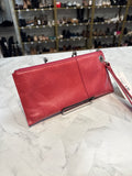 Hobo Pink Leather Wristlet, 10"x5"