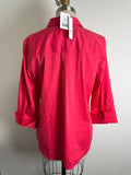 New Retail $79 Chico's Dried Roses No Iron Top, 8