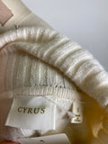 Cyrus White/Ivory Sweater, S