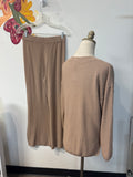 2 Piece Brown Top + Pants, M