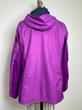 Columbia Purple Waterproof Rain Jacket, XL