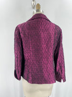 Chico's Purple Open Front Jacket, S