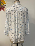Hope & Harlow White Anchor Print Top, L