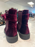 Joie Purple Velvet Hollie Boots, 37.5 (7.5)