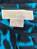 Michael Kors Black Print Top, 1X