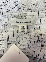 Max Studio White/Black Blazer Jacket, 1X