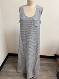 Poetry 2pc Blue 100% Linen Dress + Jacket, 12