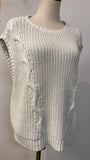 Talbots White/Ivory Sweater, L Petite