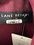 Lane Bryant Burgundy Blazer Jacket, 16