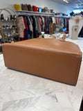 Tory Burch Brown Leather Shoulder Bag, 15"x11"