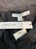 New Chico's Black Circle Trim Maxi Dress, XXL