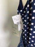 New Danny and Nicole Blue Polka Dot Dress, 16