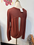 Lululemon Open Back Sweater, 6