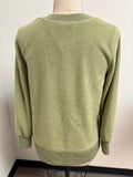 Any Body Green Sweatshirt, XXS