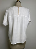 Madewell White Gauze Oversized Top, XXS