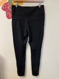 Athleta Black Delancey Moto 28" Inseam Leggings, L