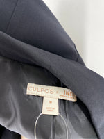 Culpos x INC Black Rhinestone Fringe Jacket, M