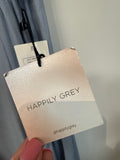 New Happily Grey Front Tiered 30" Inseam Pants, L