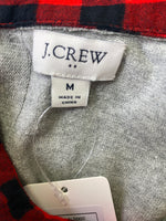 J. Crew Gray/Buffalo Plaid Sweater, M