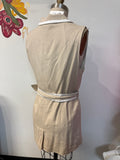 Ellen Tracy Linen Belted Vest, M
