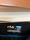 Fila Black Cropped Running Athletic Leggings, XL