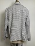 Talbots White/Black Blazer Jacket, 2X