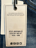 New Judy Blue Button Fly 27" Inseam Jeans, 18W