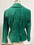 Joan Rivers Green Velveteen Jacket, M