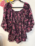 Arula Purple Romper, 3X