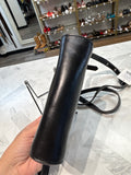 Liebeskind Berlin Black Leather Crossbody Bag, 6.5"x5"