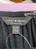 Lucky Brand Black Top, 2X
