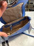 New Karl Lagerfeld Blue Crossbody Bag, 7"x5.5"