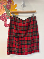 Talbots Red Plaid Skirt, 10