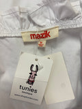 New Mazik White Ruffle Top, M (retail $54)