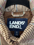 Lands End Plaid Down Filled Pocket Vest, S